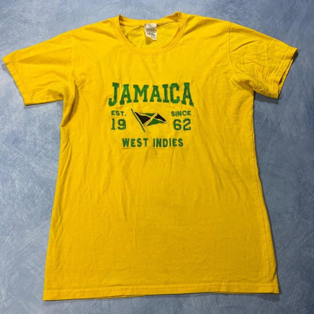 Jamaica West Indies graphic tee embroidery design